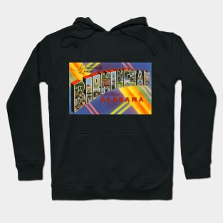 Greetings from Birmingham, Alabama - Vintage Large Letter Postcard Hoodie